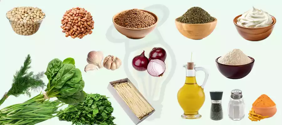 مواد لازم برای تهیه آش رشته