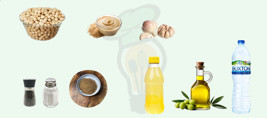 مواد لازم طرز تهیه حمص