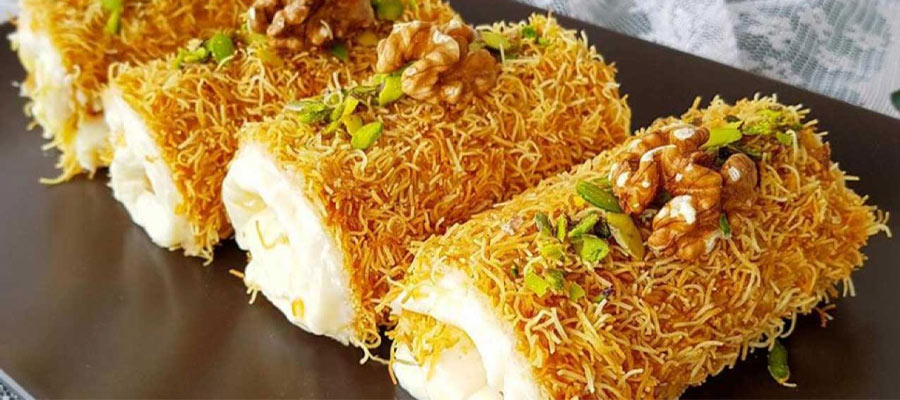 مراحل و طرز تهیه کنافه
