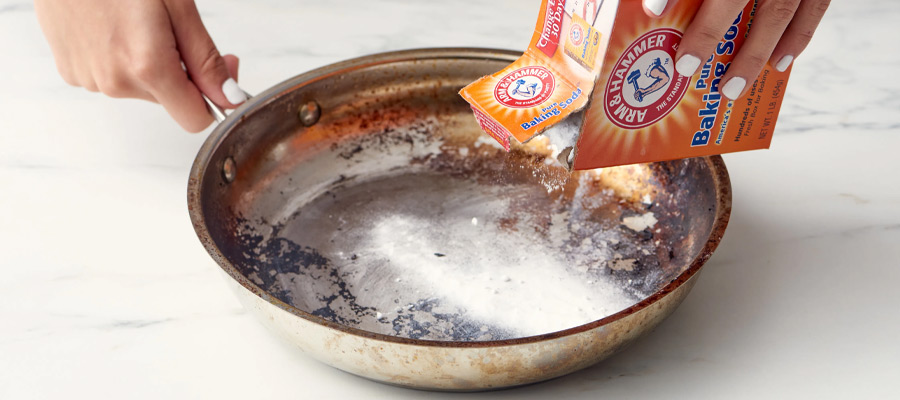 ترفندهای تمیز کردن قابلمه و ماهیتابه سوخته